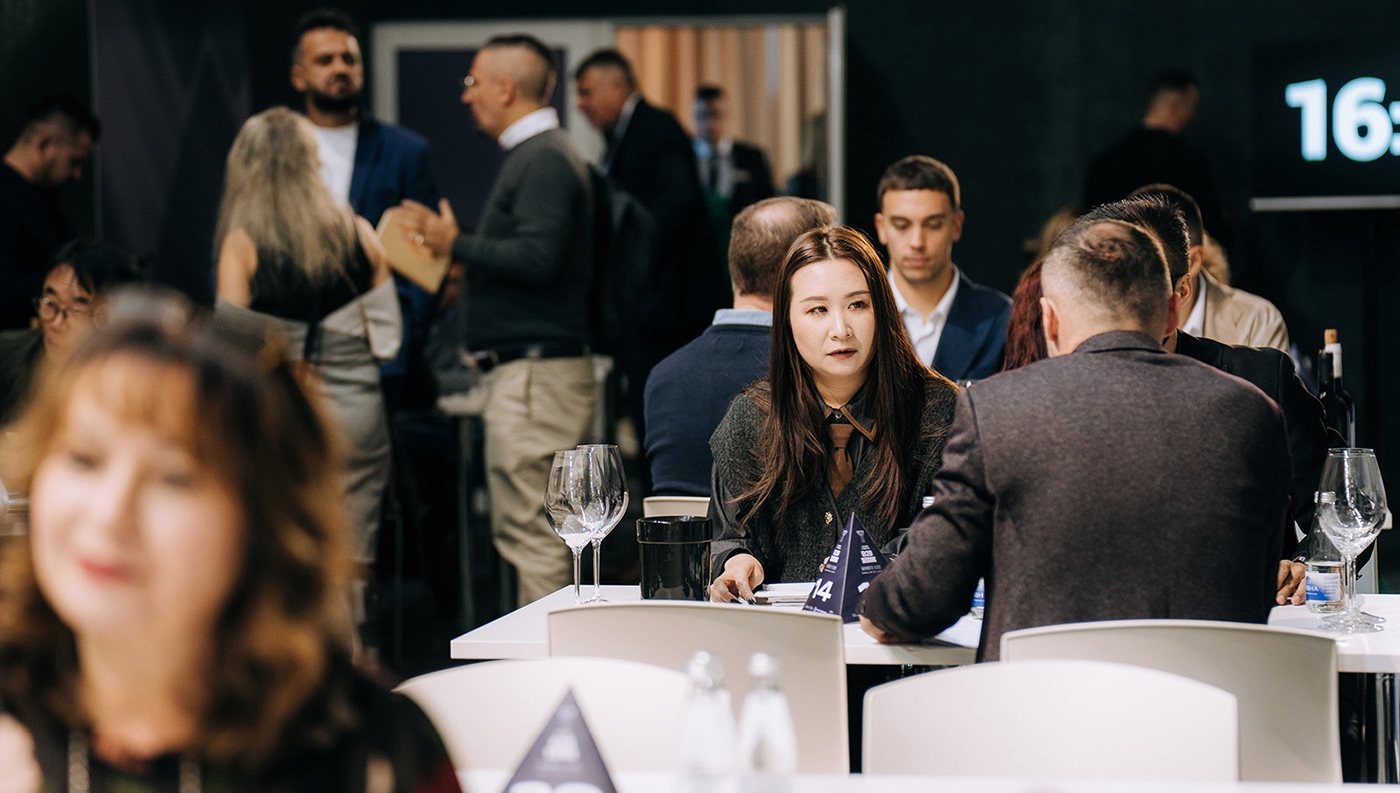 Business conversations at Wine Vision by Open Balkan
